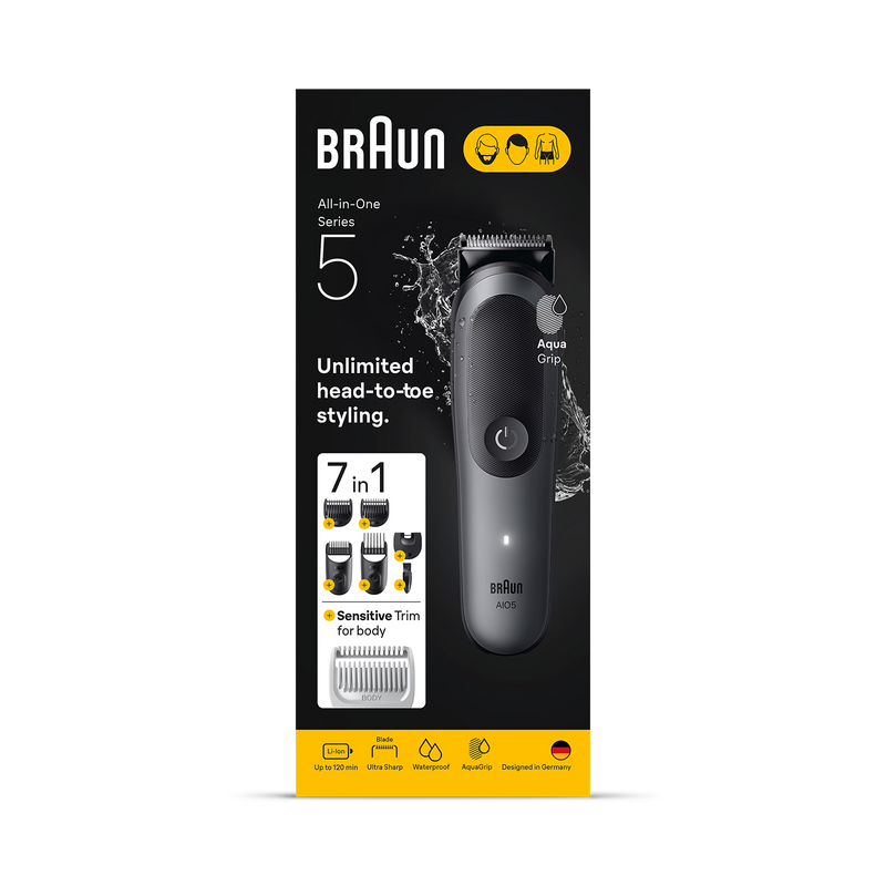 Braun All-in-One Kit Series 5 7in1 groomer grey (British brand)