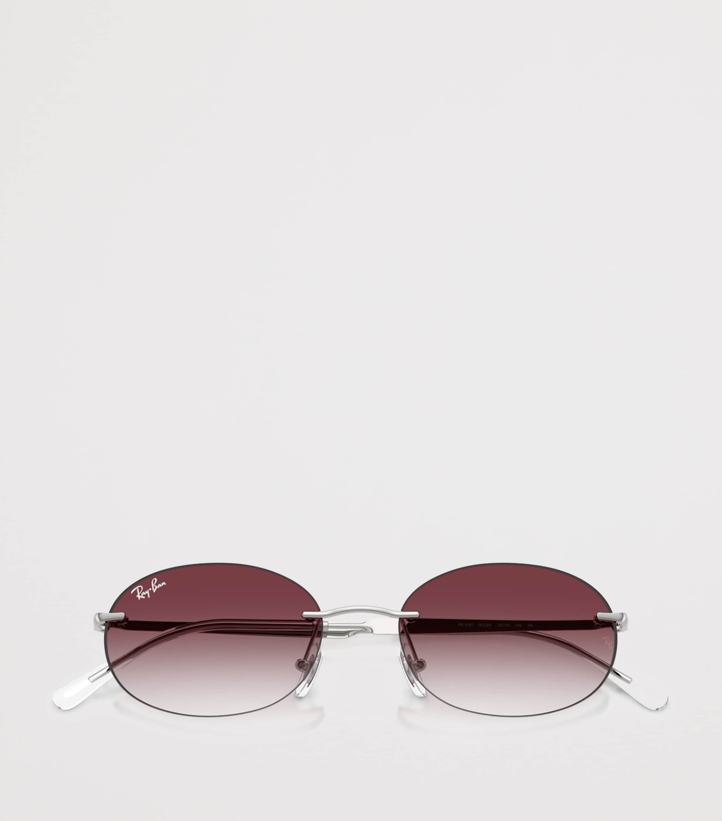 Ray-Ban RB3767 metal oval sunglasses, UK version