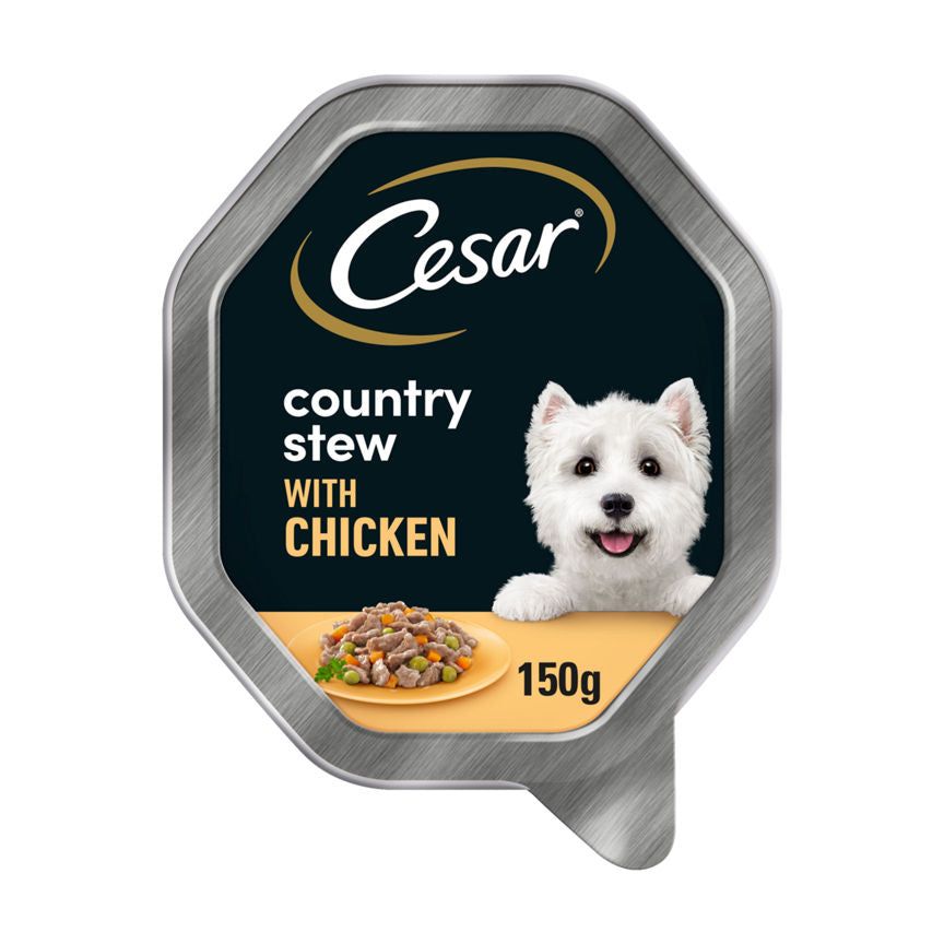 Cesar Country Stew Wet Dog Food with Chicken & Vegetable in Gravy Dog Food & Accessories ASDA   