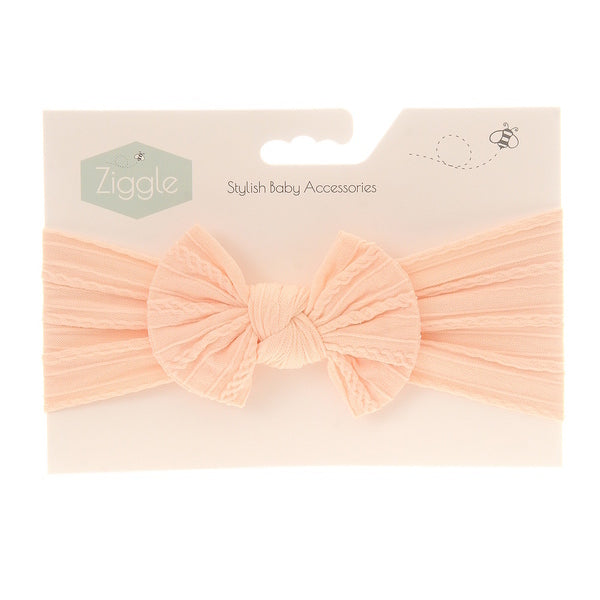 Ziggle Baby Top Bow Turban Headband