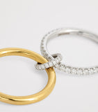 Spinelli Kilcollin Esme ring in yellow and white gold with diamonds (British brand)