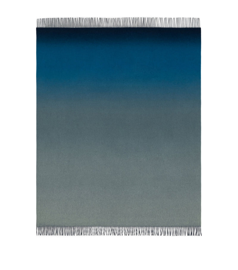 Begg x Co cashmere ombré throw blanket 147cm x 183cm - British product