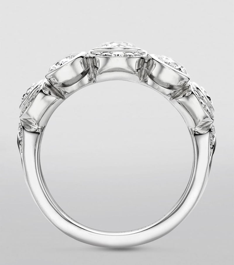 Boodles Over the Moon platinum diamond ring, imported from the UK