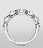 Boodles Over the Moon platinum diamond ring, imported from the UK