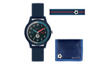 Tikkers Kids Blue Football Silicone Strap Watch Gift Set GOODS Argos