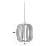 Habitat Achille natural wood easy fit lampshade 26cm, imported from the UK