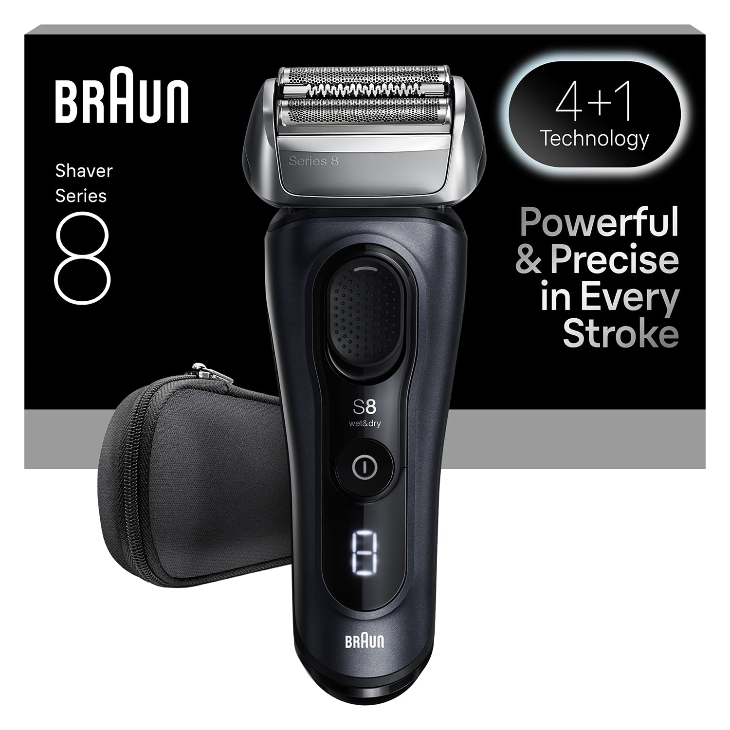 Braun Series 8 SensoAdapt electric shaver (British brand)