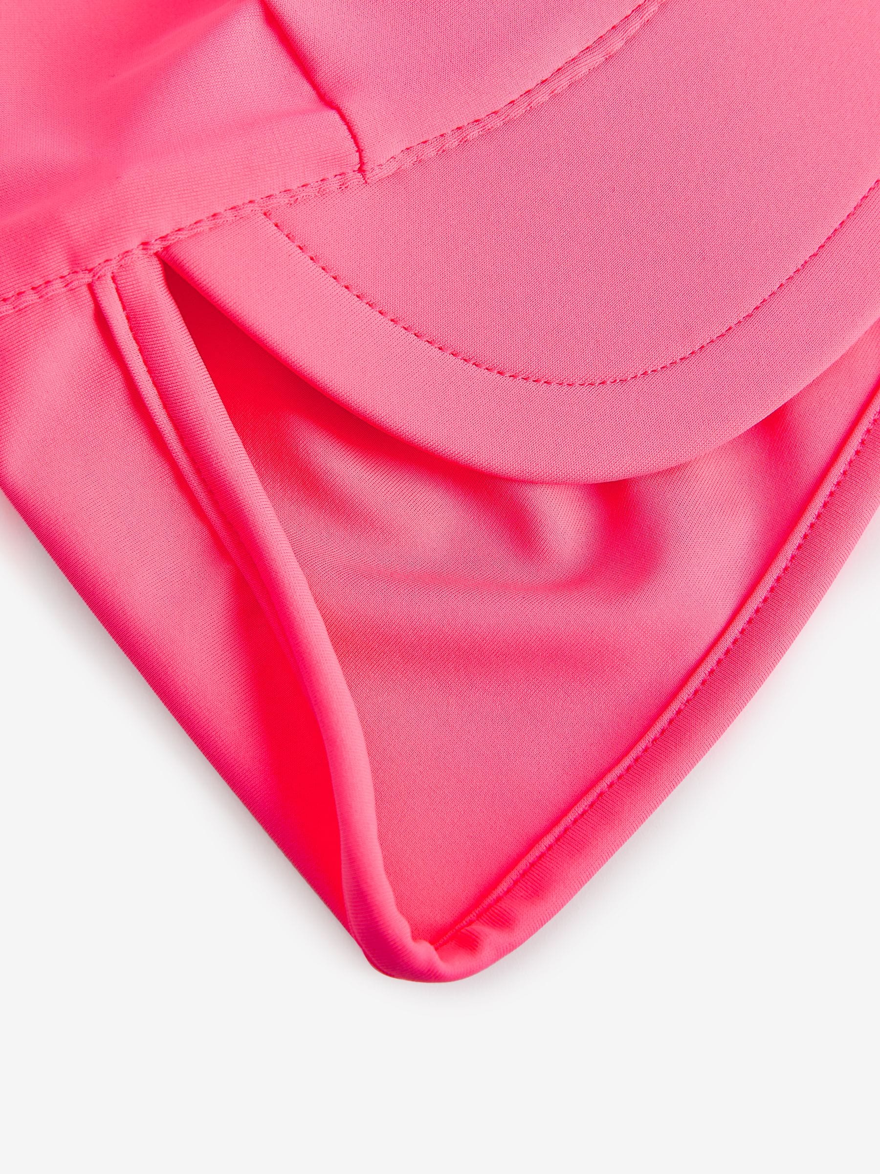 Bright pink legionnaire swim hat for kids, UK version