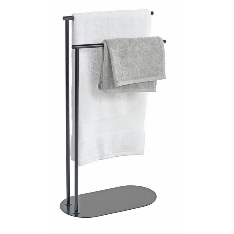 Habitat freestanding towel rail in matt black (British brand)