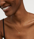Monica Vinader gold vermeil moonstone necklace (British brand)