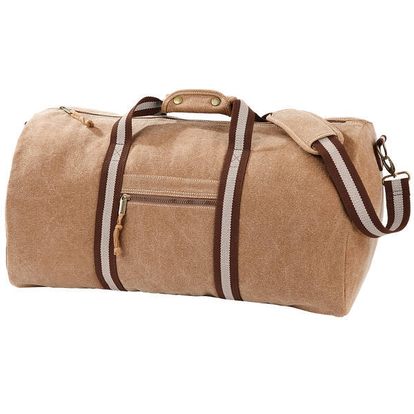 Quadra vintage canvas holdall duffle bag pack of 2 45L, UK version