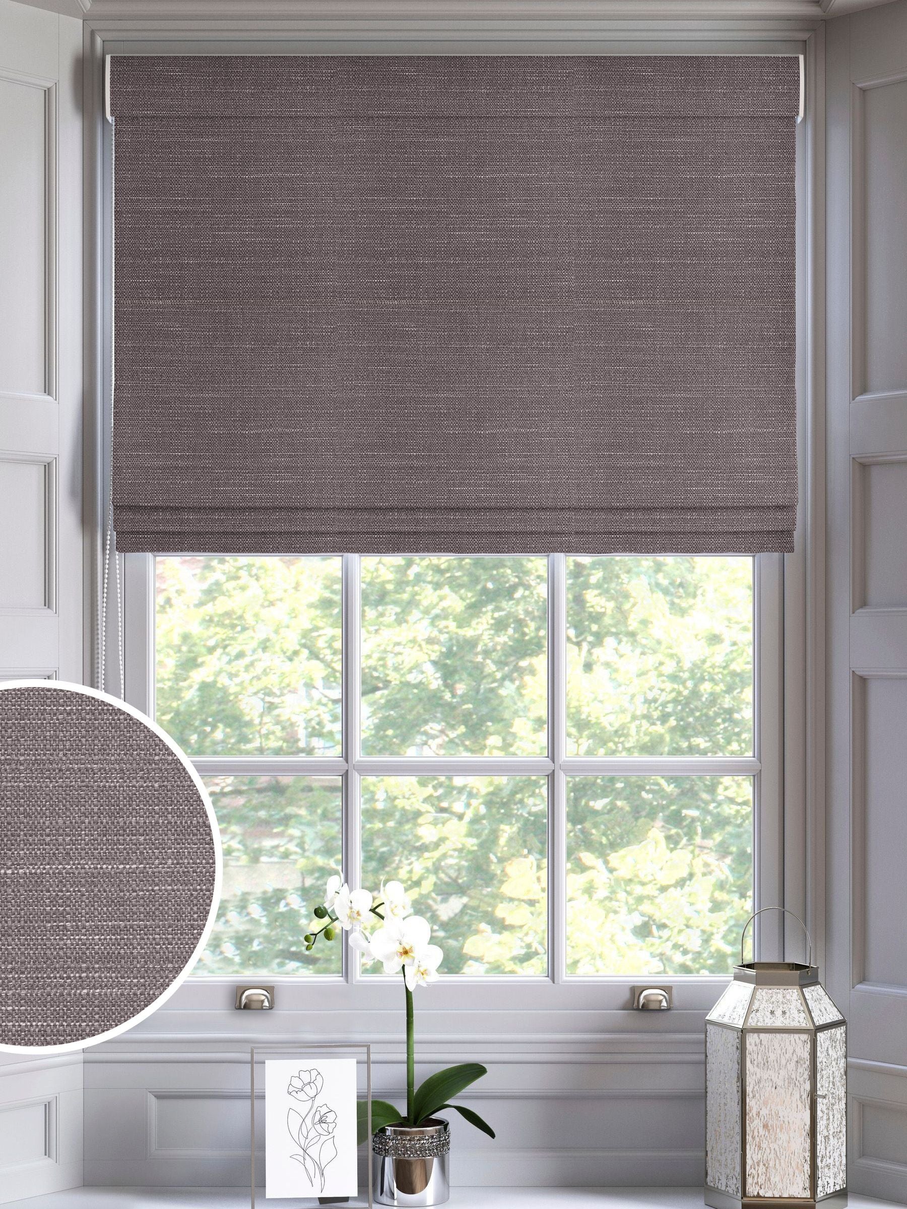 Voyage Maison Jasper Römischer Vorhang in Silver Mist, UK-Version