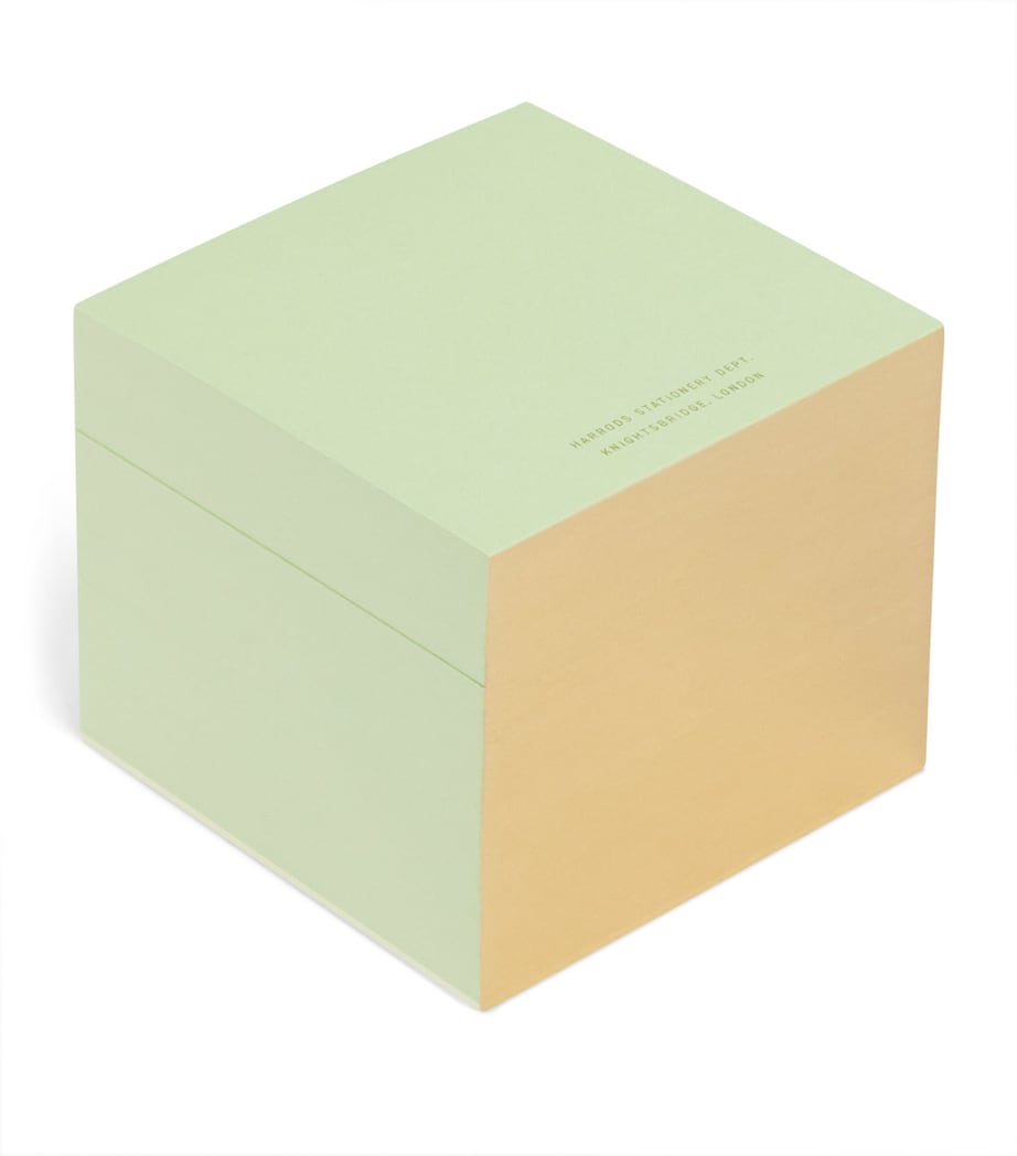 Harrods gold-tone memo block, UK version
