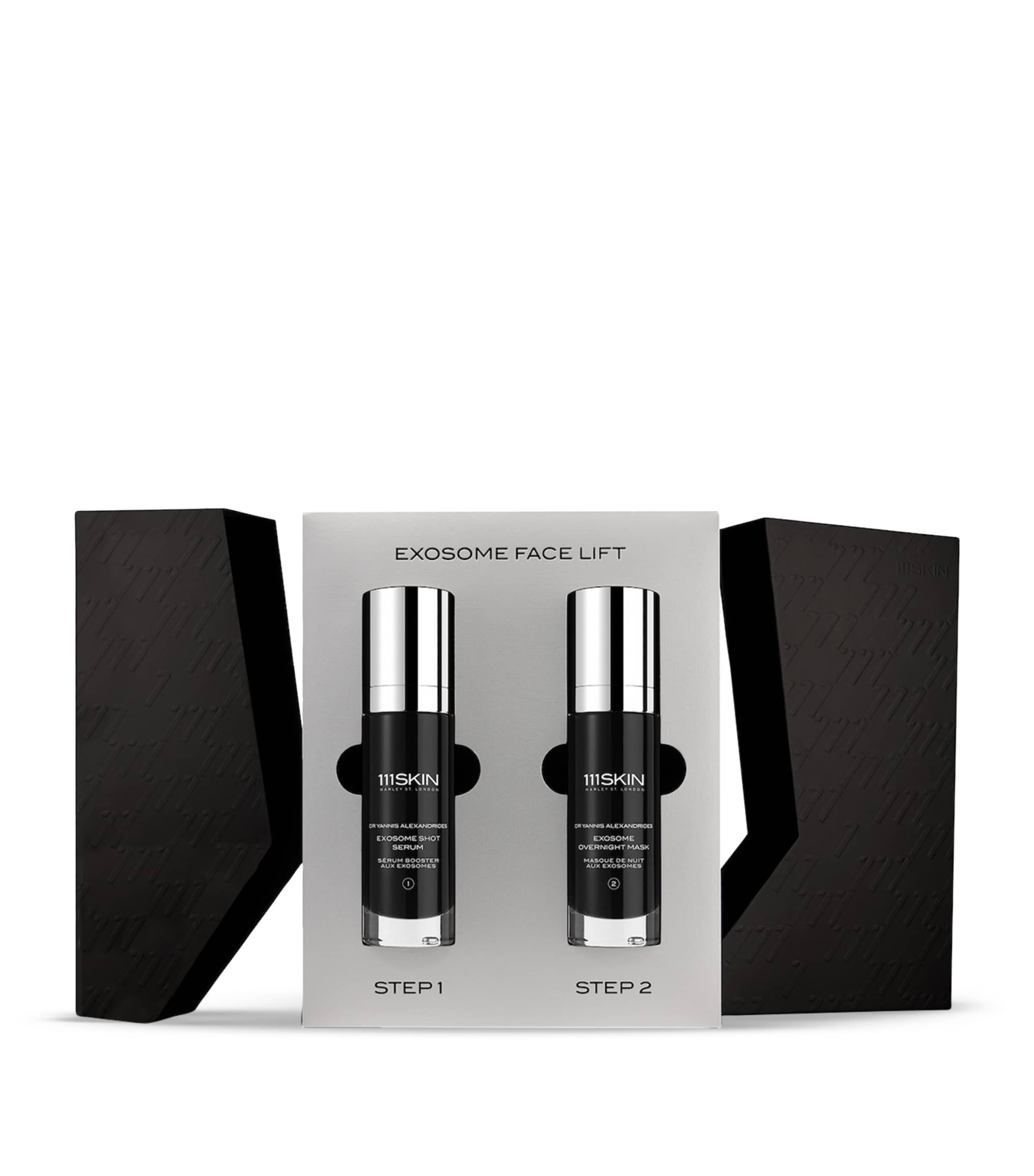 111Skin exosome face serum and overnight mask set, 60ml total - British product