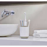 Joseph Joseph Duo toothbrush caddy white plastic, UK version