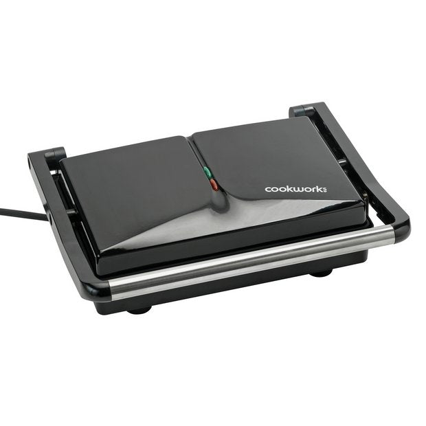 Cookworks 2 Portion Panini Press black, UK version