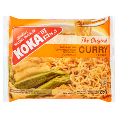 Koka Oriental curry flavour instant noodles 85g, UK version