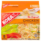 Koka chicken flavour instant noodles 5 x 85g, imported from the UK