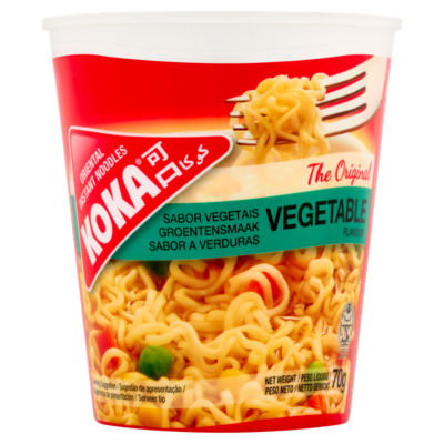 Koka vegetable flavour instant noodle pot 70g (British brand)