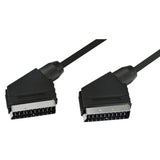 Argos black 1.5m Scart lead, imported from the UK