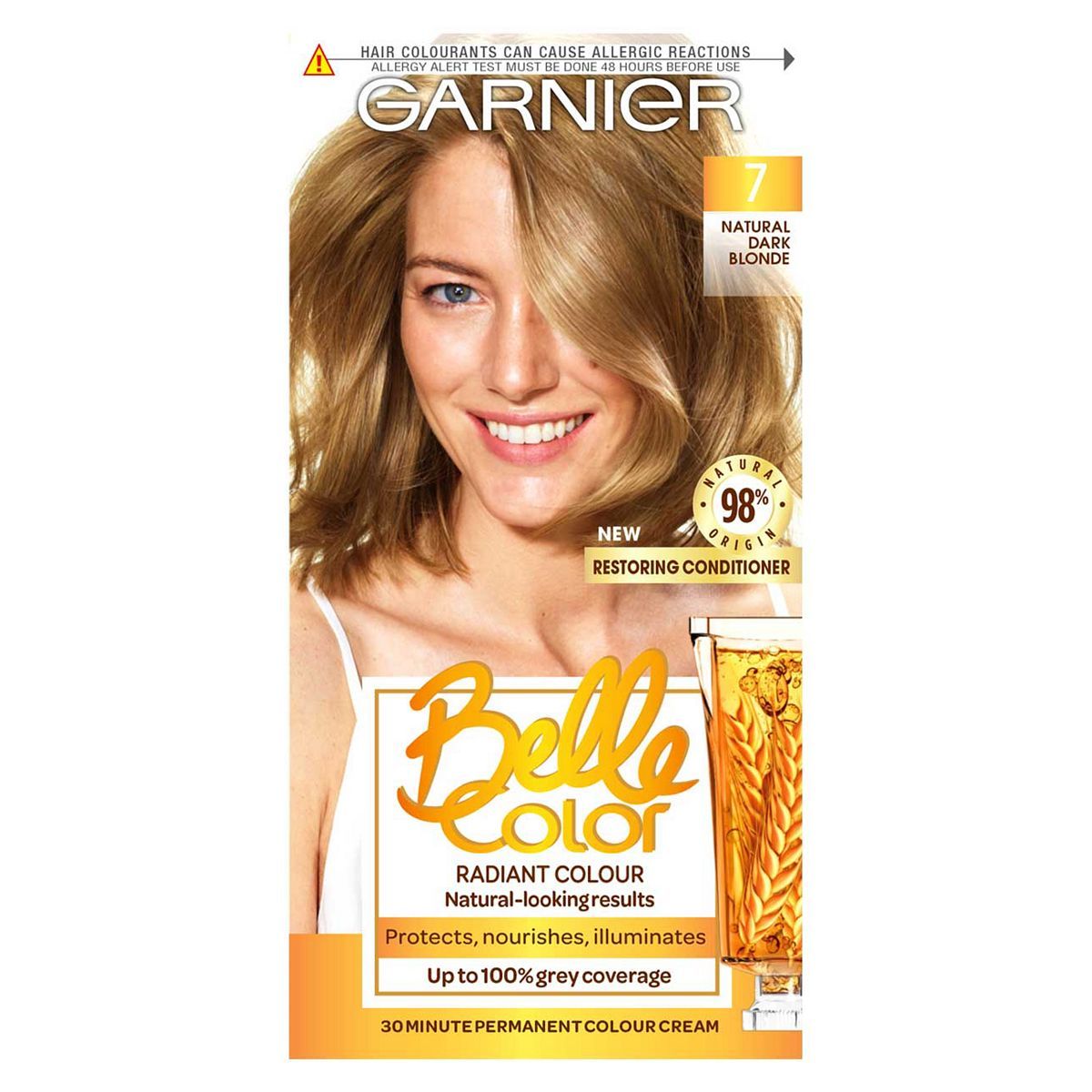 Garnier Belle Color 7 Natural Dark Blonde Permanent Hair Dye Permanent Hair Dye Boots   