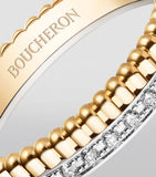 Boucheron Quatre Radiant wedding band with 33 diamonds, imported from the UK
