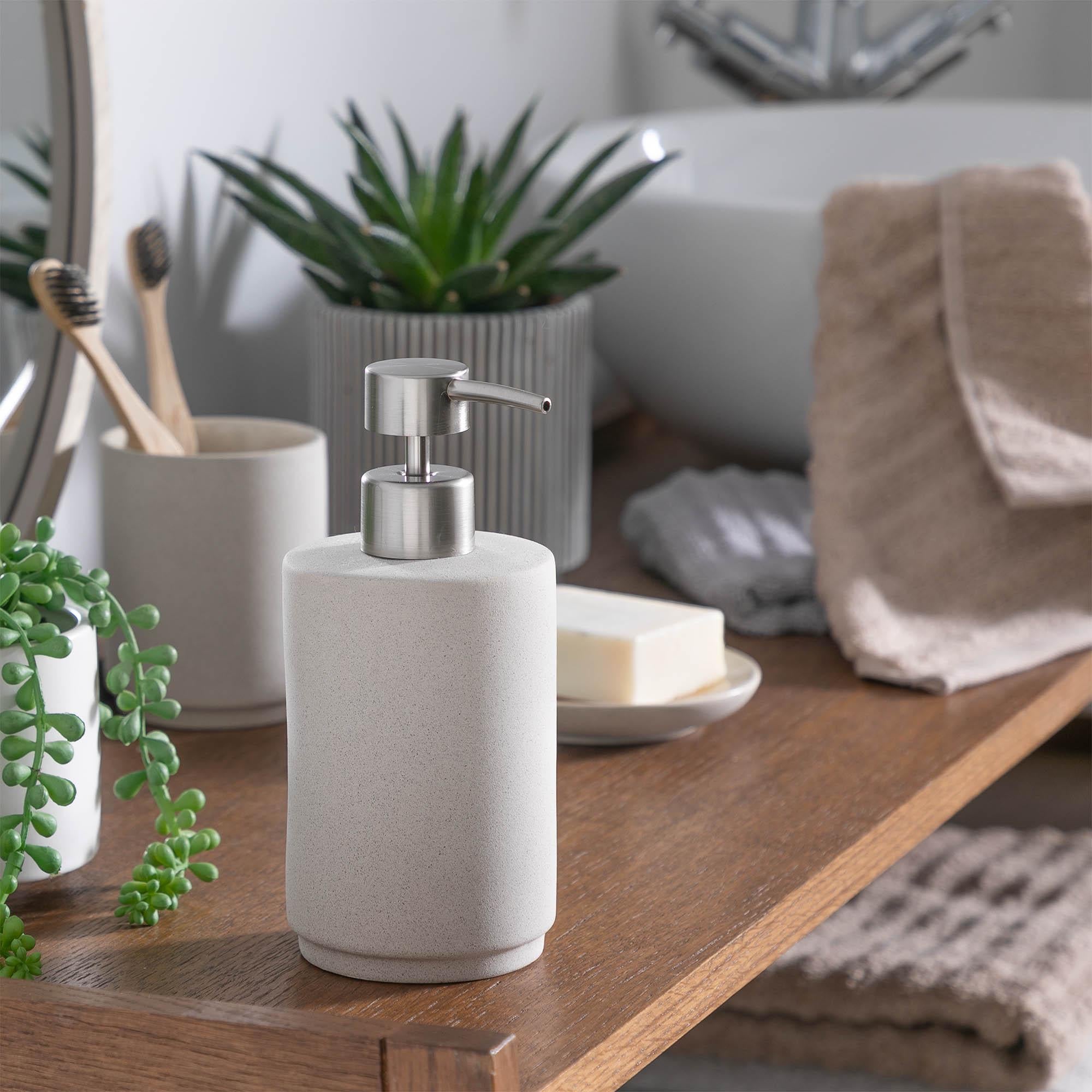 Habitat Natural Sandstone Effect Soap Dispenser GOODS Sainsburys   