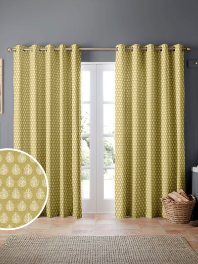 Next Emily Bond Pollen Yellow Jaipur Made to Measure Curtains- Buy online at McGrocer