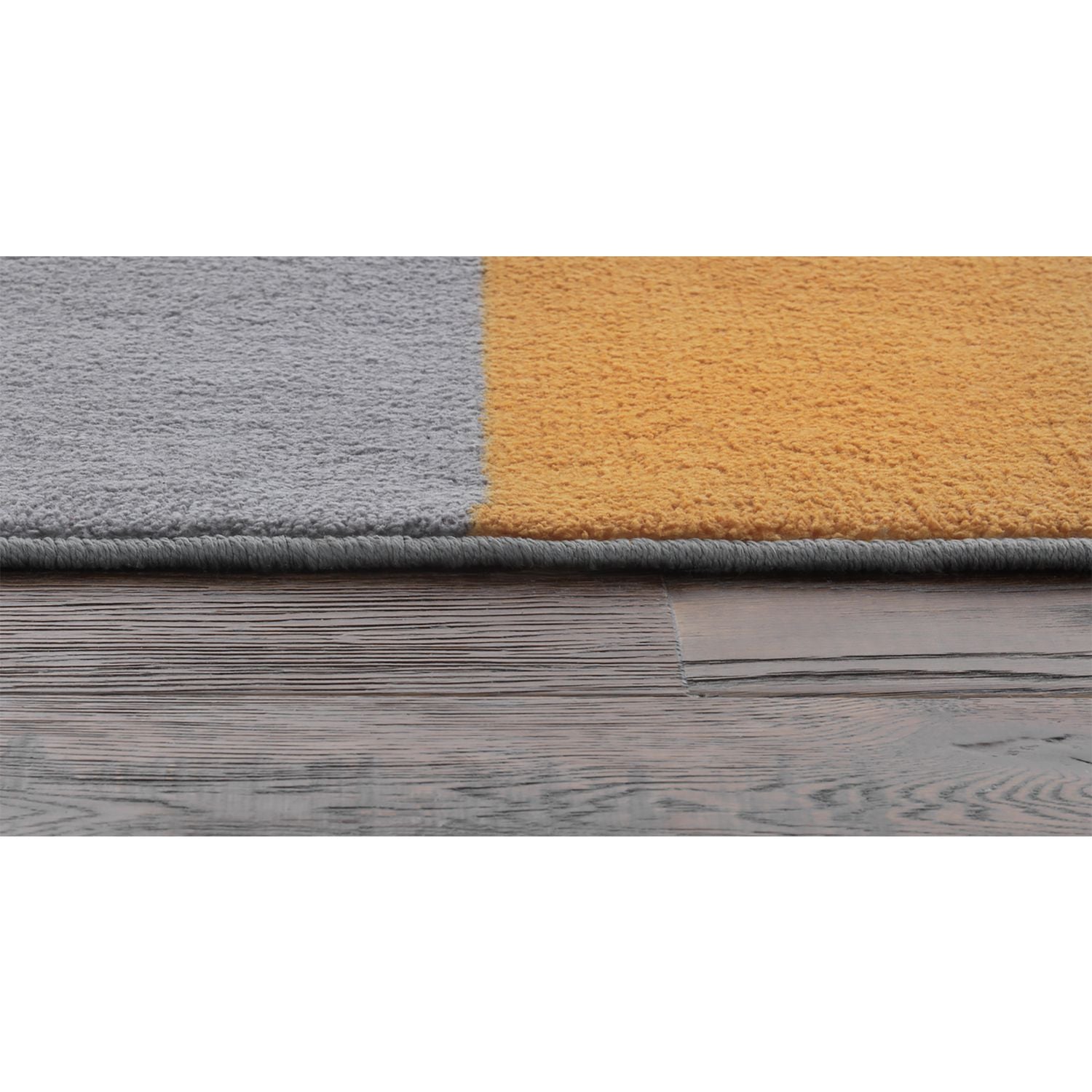 Argos Home Geometric Block Mustard  Rug - 160x230cm