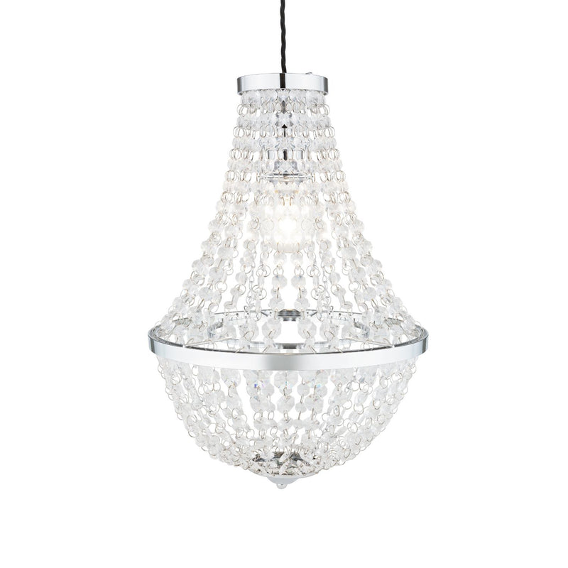 Argos Home chandelier pendant shade chrome 44cm - British product
