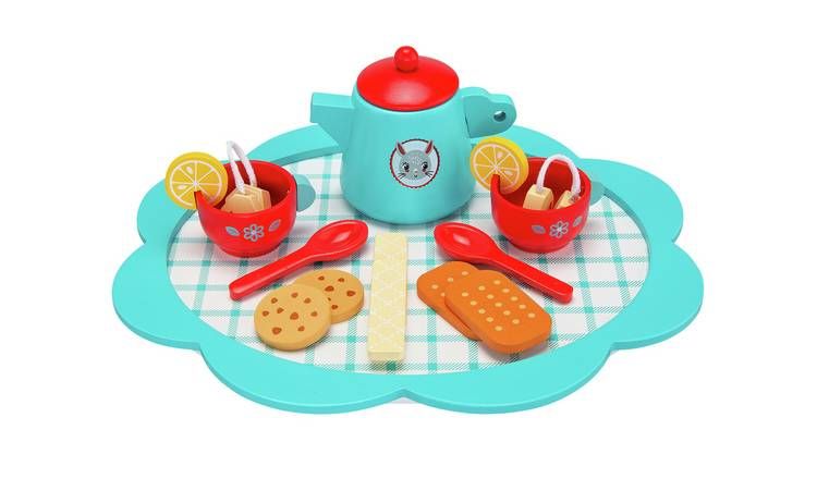 Chad Valley Wooden Tea Set Playset GOODS Argos