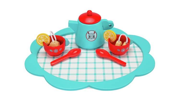 Chad Valley Wooden Tea Set Playset GOODS Argos