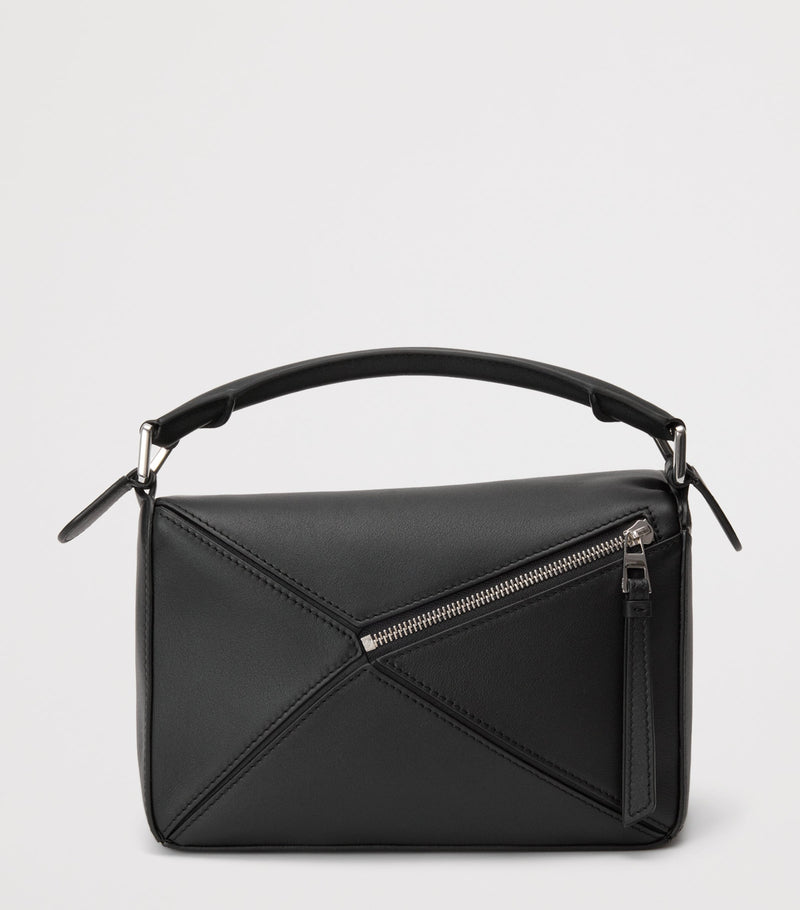 LOEWE small leather puzzle fringed top-handle bag - British product