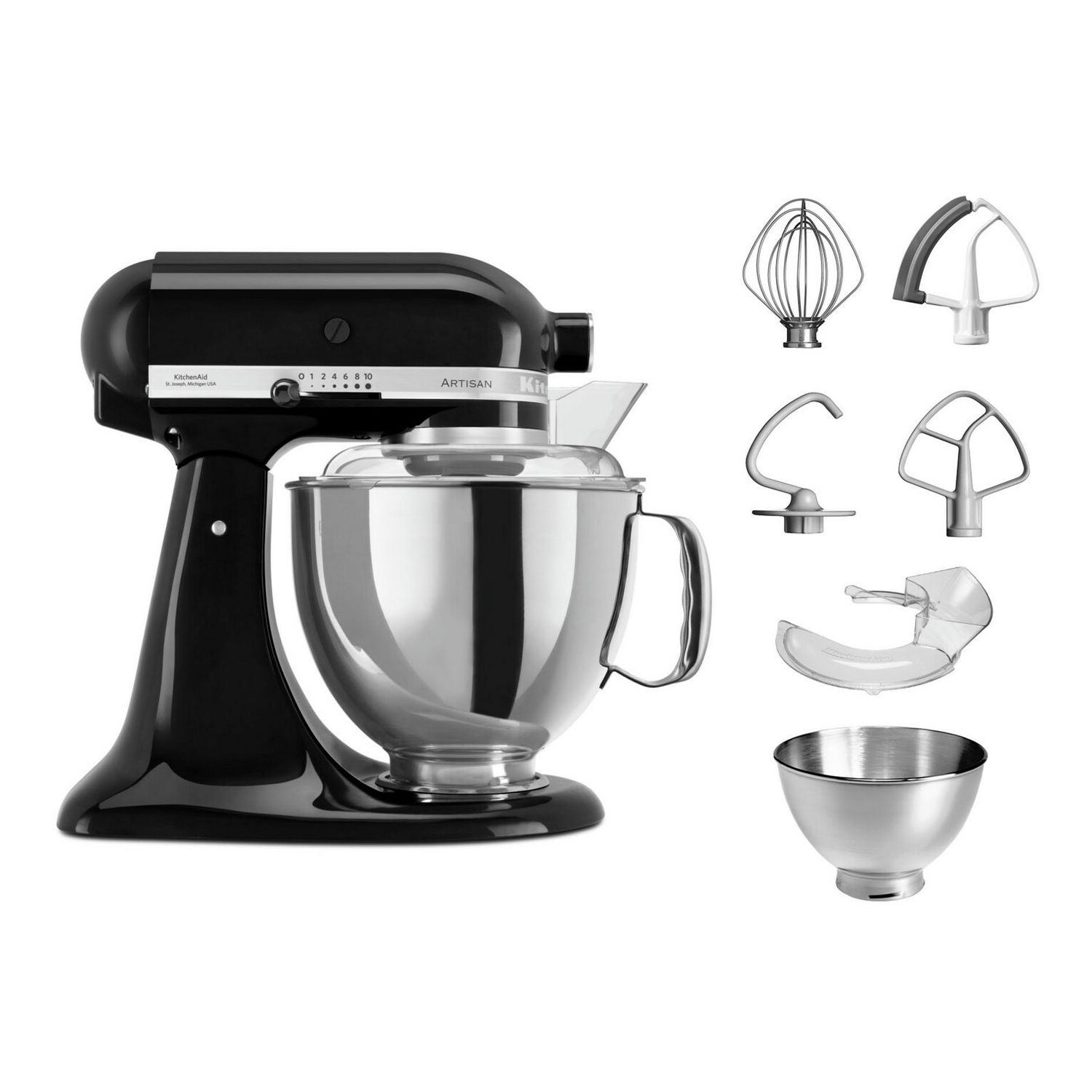 KitchenAid Artisan stand mixer black, imported from the UK