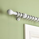 Argos Home grey wooden curtain pole 180cm - British product