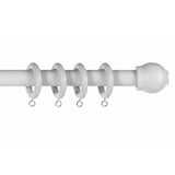 Argos Home grey wooden curtain pole 180cm - British product