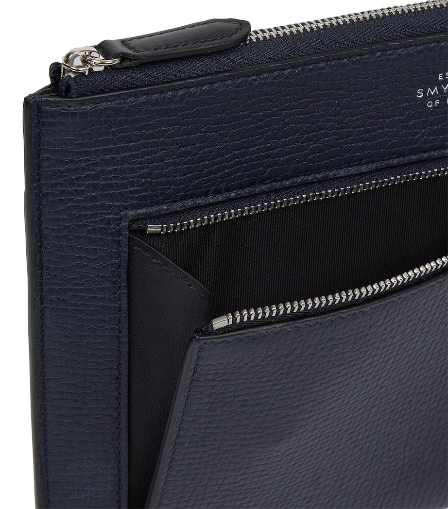 Smythson leather organiser pouch (British brand)