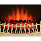 Glen Crofton 2kW classic brass inset electric fire, imported from the UK