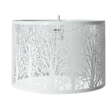 Argos Home white metal cutout trees lampshade 30cm (British brand)