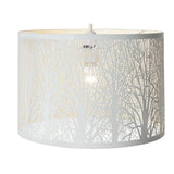 Argos Home white metal cutout trees lampshade 30cm (British brand)