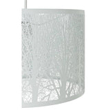 Argos Home white metal cutout trees lampshade 30cm (British brand)