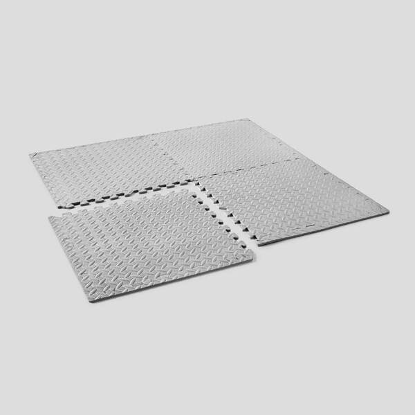 Phoenix Fitness interlocking floor tiles 4-pack grey (British brand)