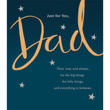 Carlton Happy Birthday Dad Card Just For You Gold Greeting Card GOODS Sainsburys   