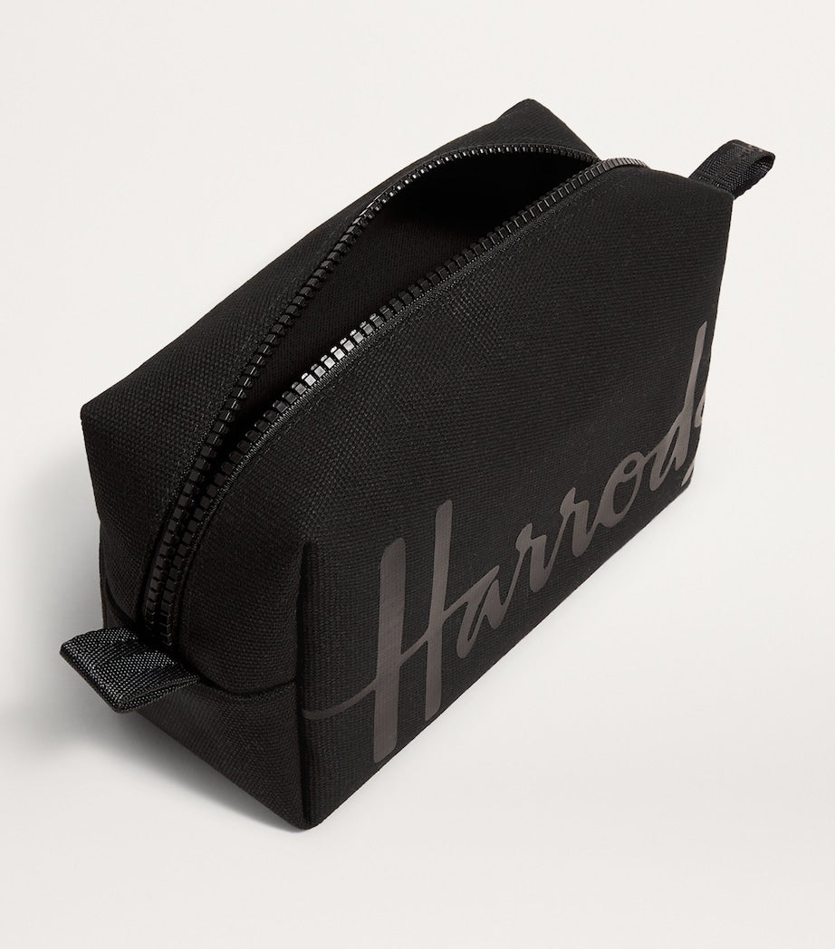 Harrods Cotton Logo cosmetics bag, UK version