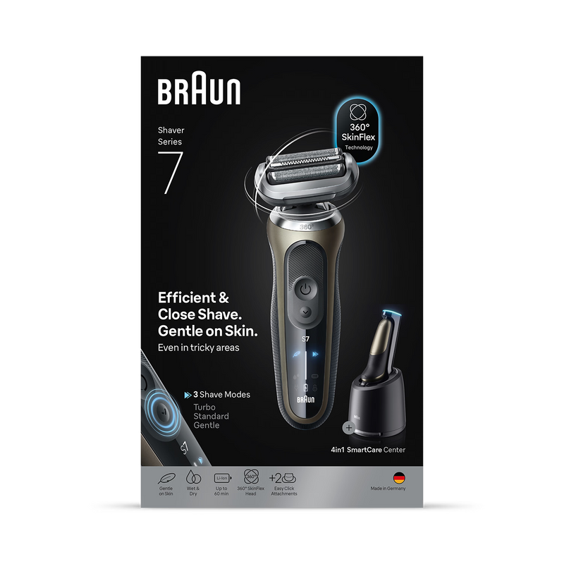 Braun Series 7 shaver with SmartCare Center (British brand)