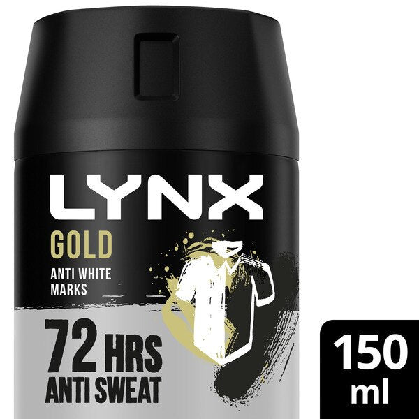 Lynx Men Gold Anti-Perspirant Deodorant Spray 150ml GOODS Superdrug   