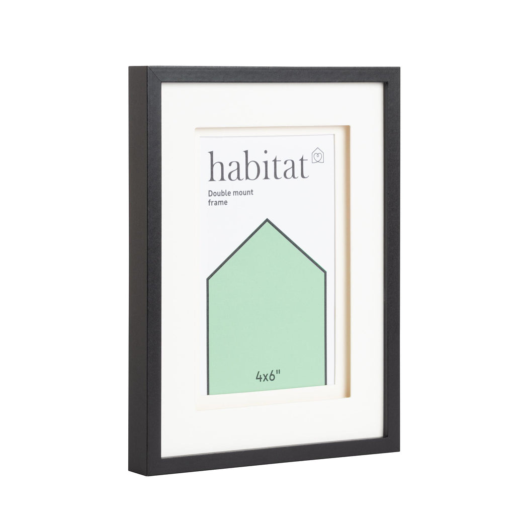 Sainsbury's Home Black Double Mount Frame - 4x6