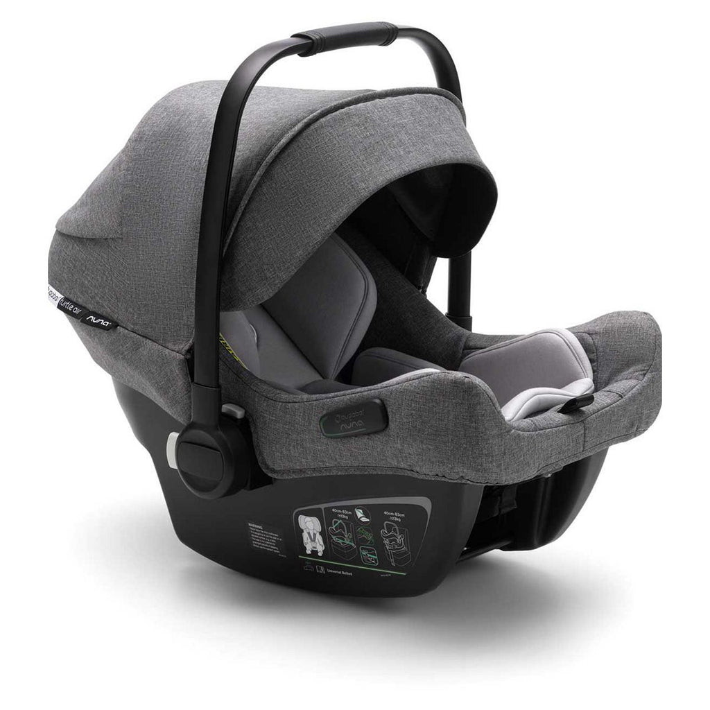 Bugaboo Turtle Air by Nuna 2020 Car Seat - Grey Melange Fabrics