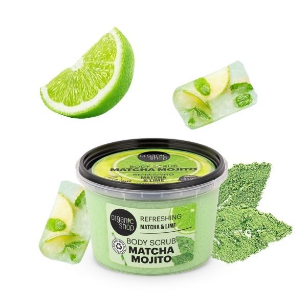 Organic Shop Matcha Mojito Body Scrub  Matcha & Lime 250ml GOODS Superdrug   