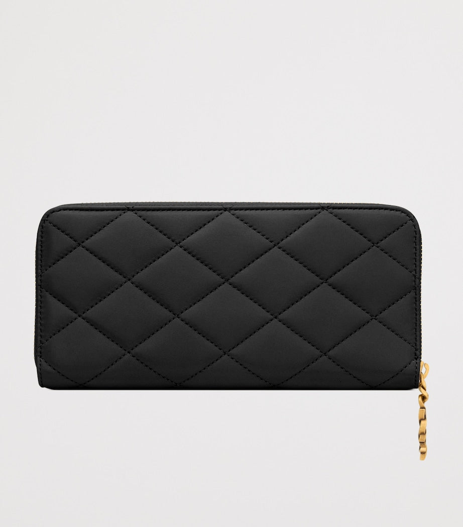 Saint Laurent Matelassé Zip-Up Wallet (British brand)